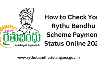 Rythu Bandhu Scheme Payment Status